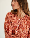 MILLE Clothing Cecily Top in Peach Montmartre