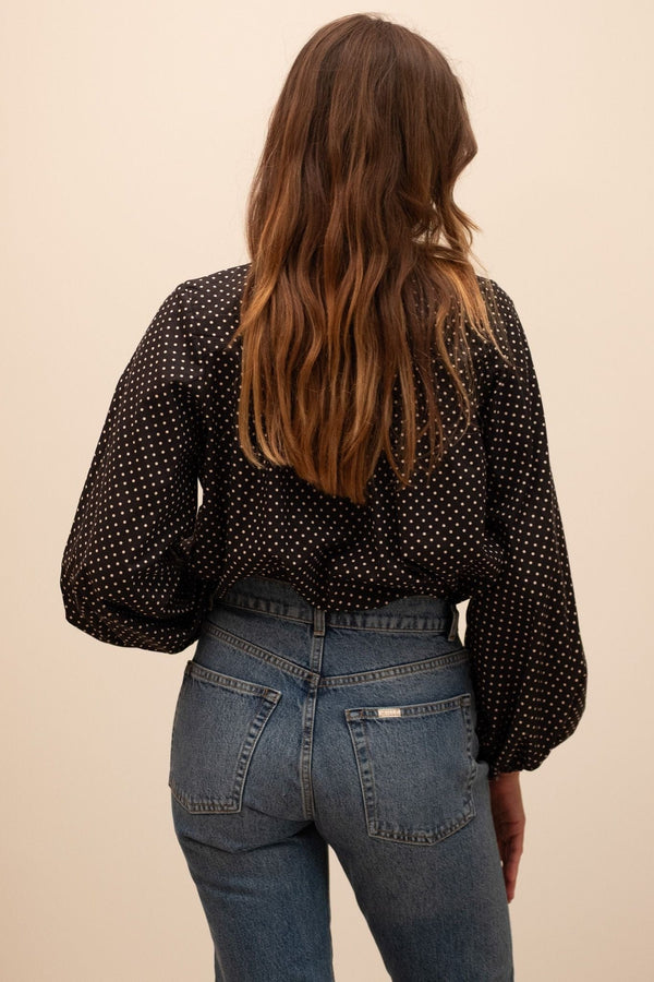 Cecily Top in Polka Dot — view 6