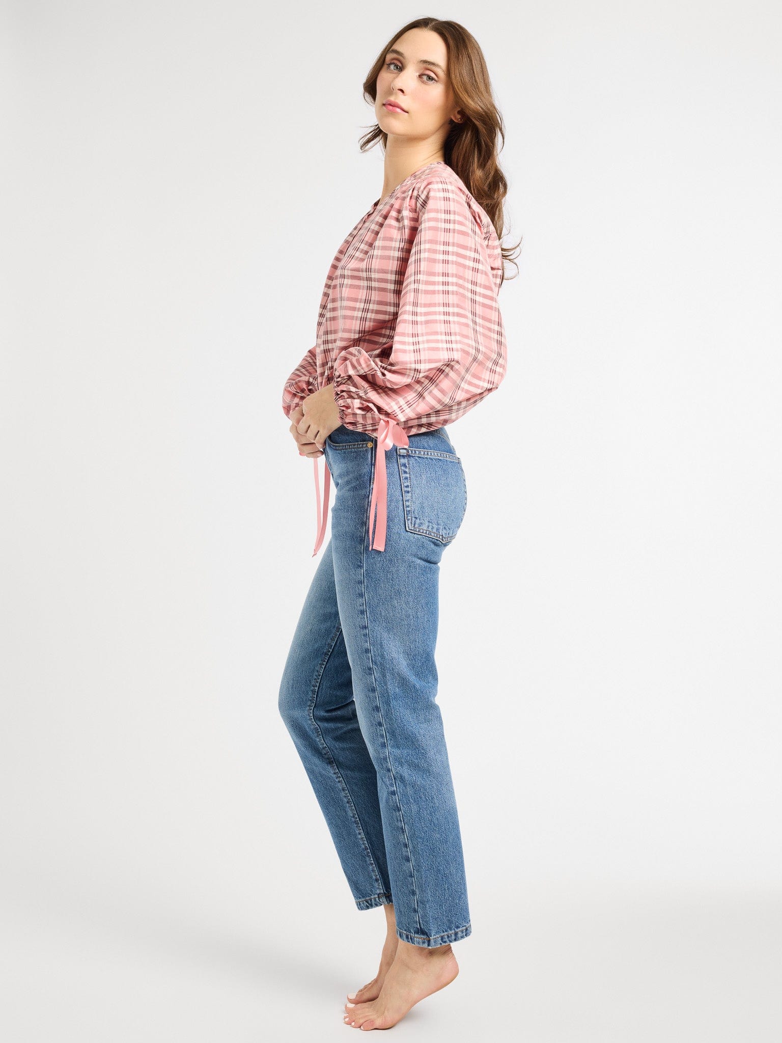 MILLE Clothing Cecily Top in Sugarplum Plaid