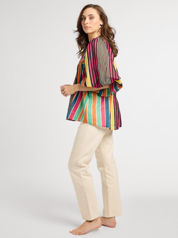 Charlie Top in Ibiza Stripe — view 7