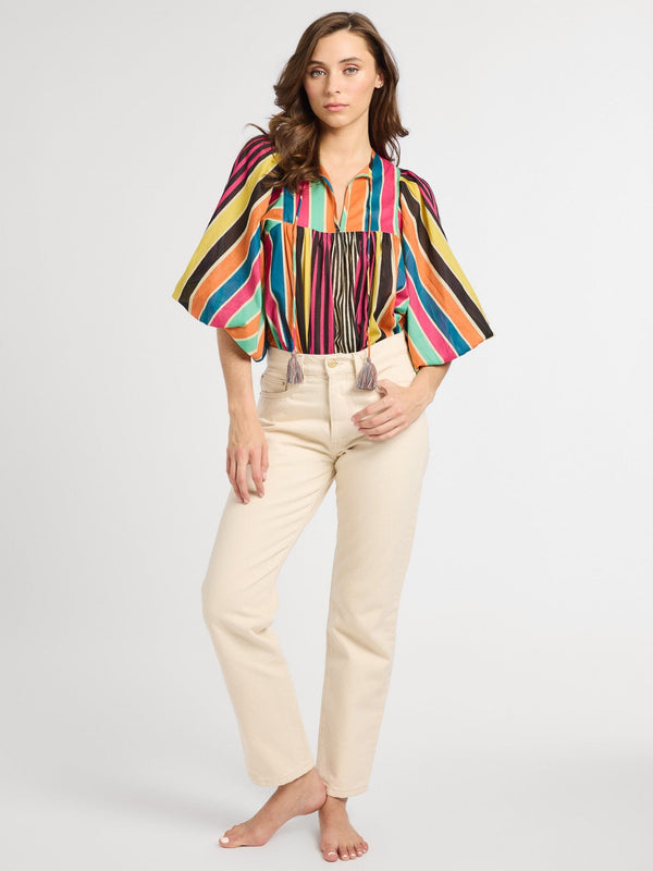 Charlie Top in Ibiza Stripe — view 4