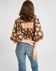 MILLE Clothing Charlie Top in Nouveau Trellis