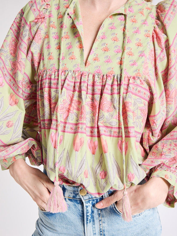 Charlie Top in Tulip Print — view 2