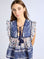 MILLE Clothing Chelsea Top in Navy Floral