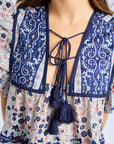 MILLE Clothing Chelsea Top in Navy Floral