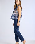 MILLE Clothing Chelsea Top in Navy Floral