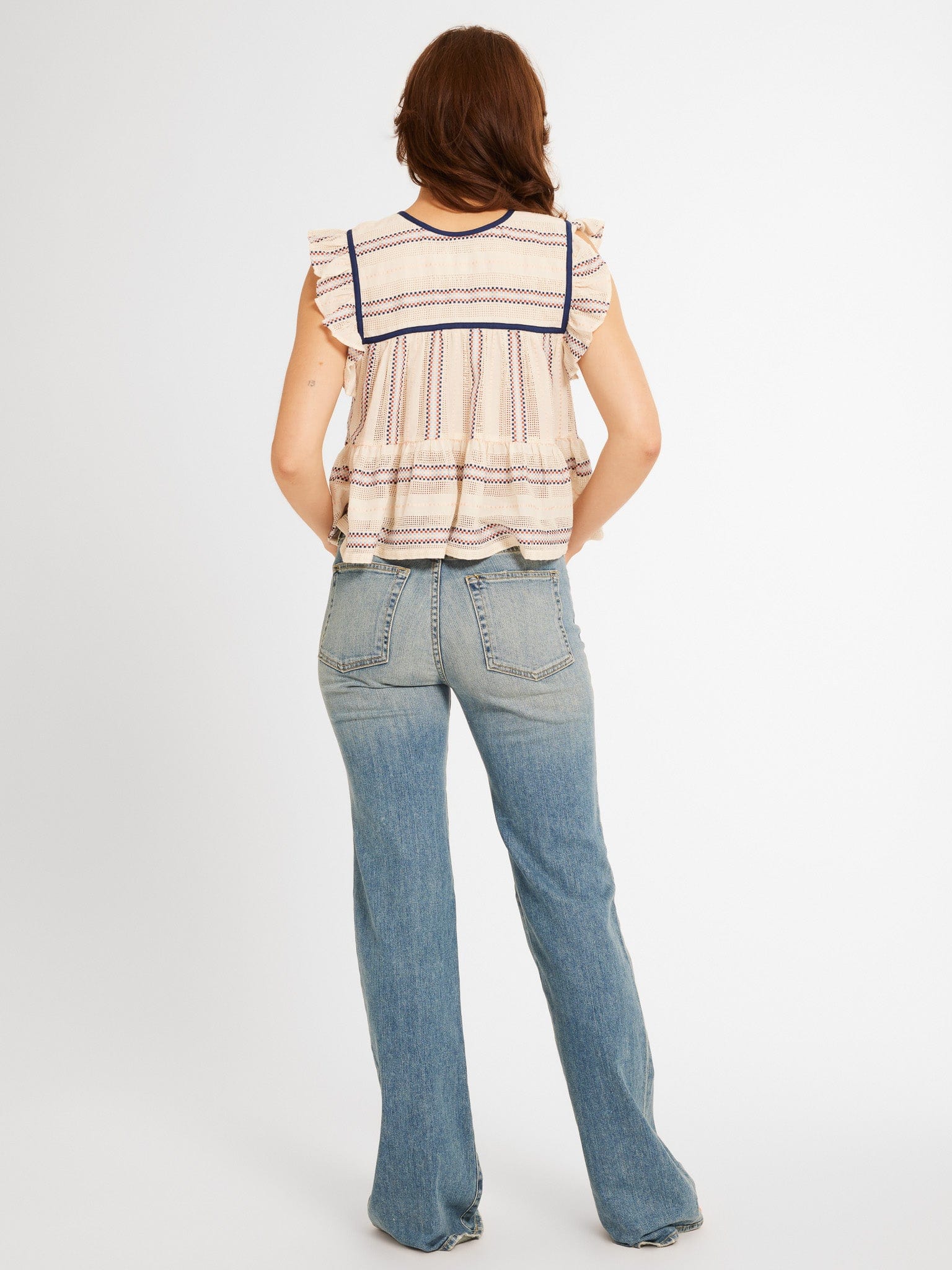 MILLE Clothing Chelsea Top in O&#39;Keeffe Stripe