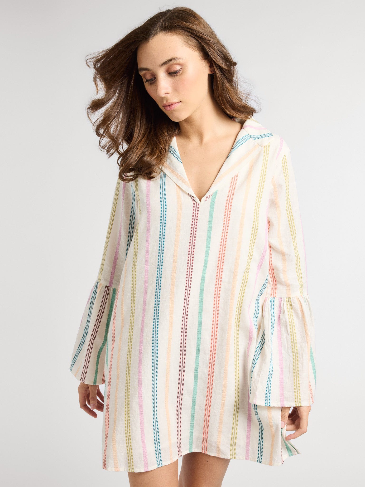 Chloe Dress in Mallorca Stripe – MILLE