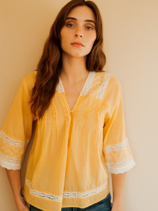 Cleo Top in Apricot — view 6