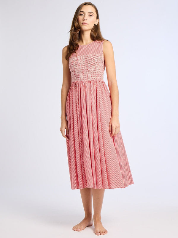 Coco Dress in Red Gingham — view 1