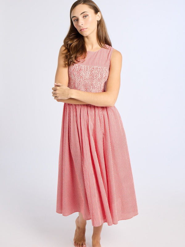 Coco Dress in Red Gingham — view 5