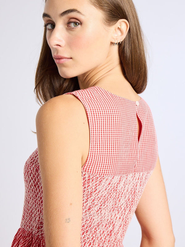 Coco Dress in Red Gingham — view 4