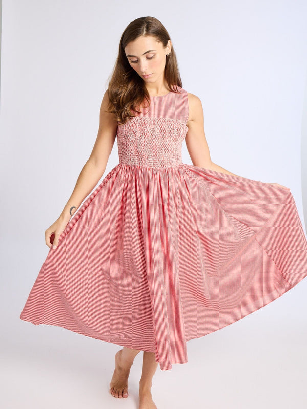 Coco Dress in Red Gingham — view 8