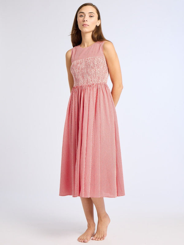 Coco Dress in Red Gingham — view 7
