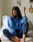MILLE Clothing Constance Top in Cendre Blue