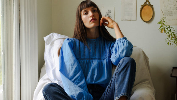 Constance Top in Cendre Blue — view 14