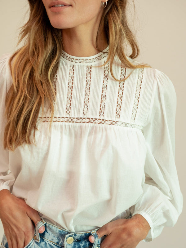 Constance Top in White — view 4
