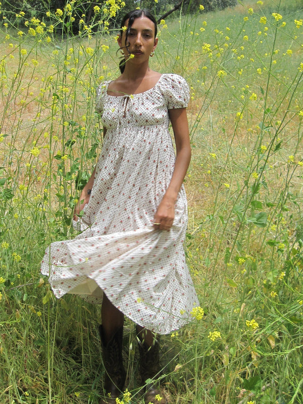 Coralie Dress in Blush Foulard — view 11