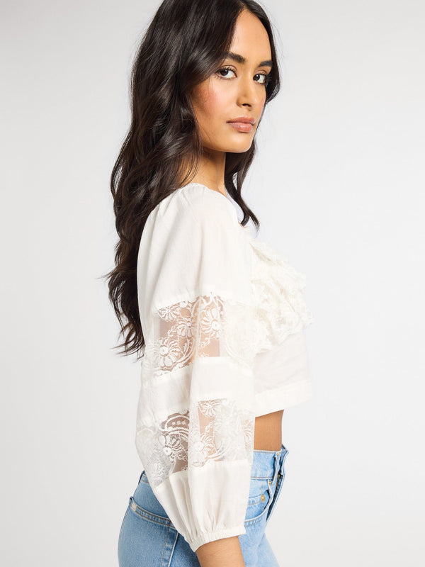 Corinne Top in Ivory — view 2