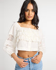 MILLE Clothing Corinne Top in Ivory