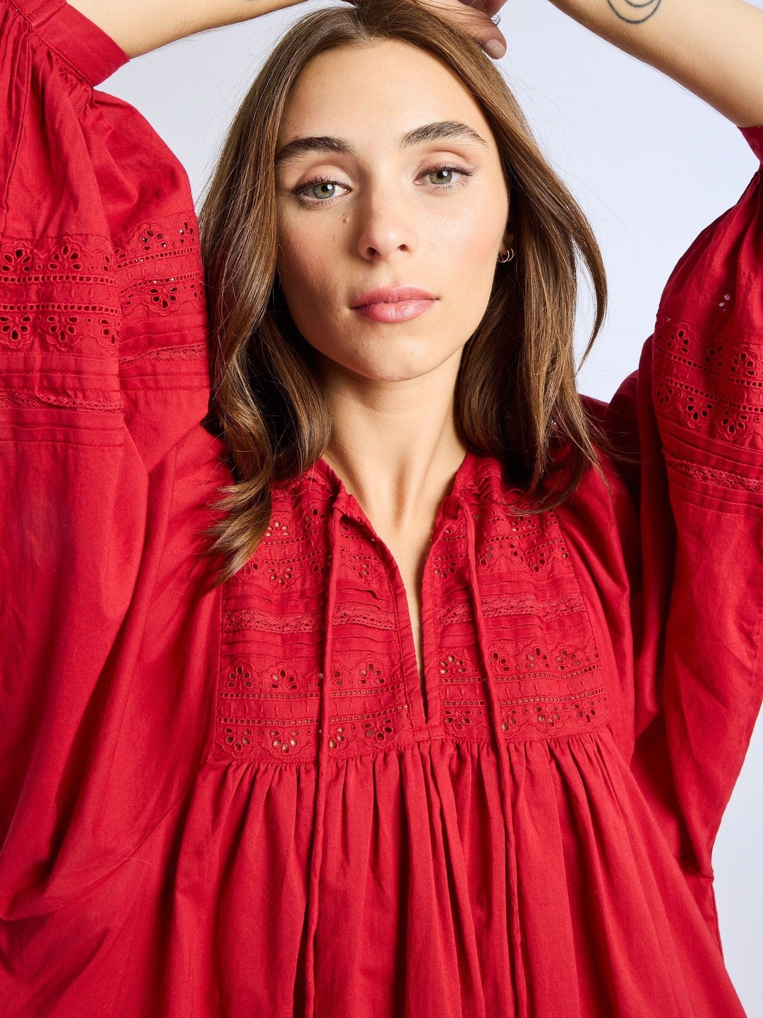 MILLE Clothing Daisy Dress in Cherry Lace