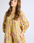 MILLE Clothing Daisy Dress in Citron Floral