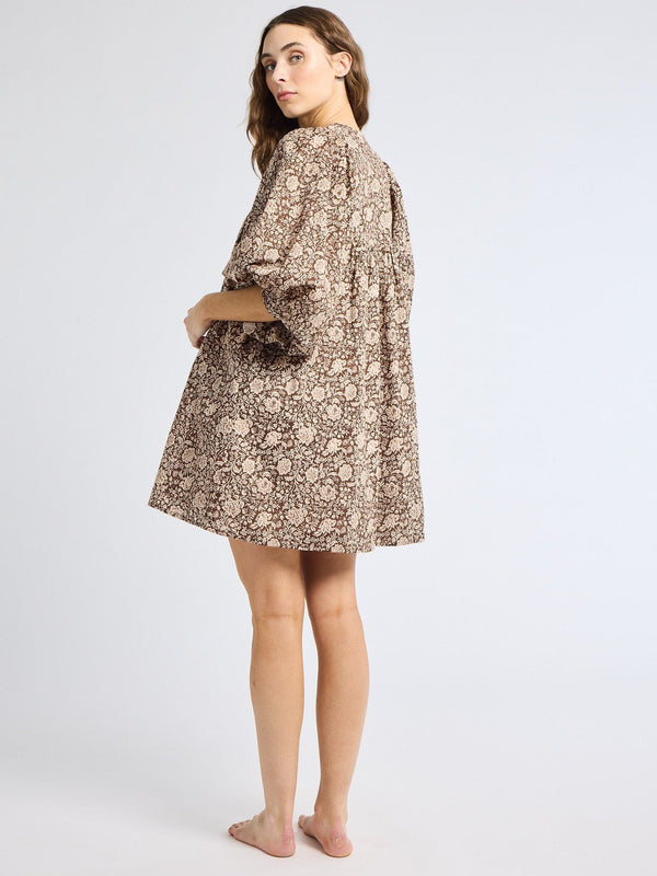 Daisy Dress in Cocoa Floral — view 7