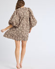 MILLE Clothing Daisy Dress in Cocoa Floral