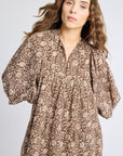 MILLE Clothing Daisy Dress in Cocoa Floral