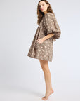 MILLE Clothing Daisy Dress in Cocoa Floral