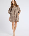 MILLE Clothing Daisy Dress in Cocoa Floral