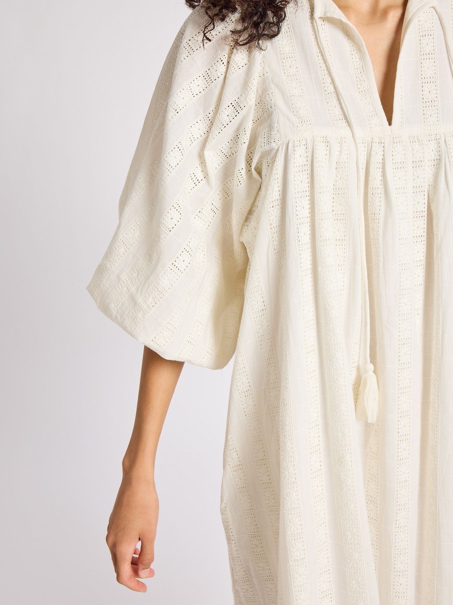 MILLE Clothing Daisy Dress in Ivory Eyelet