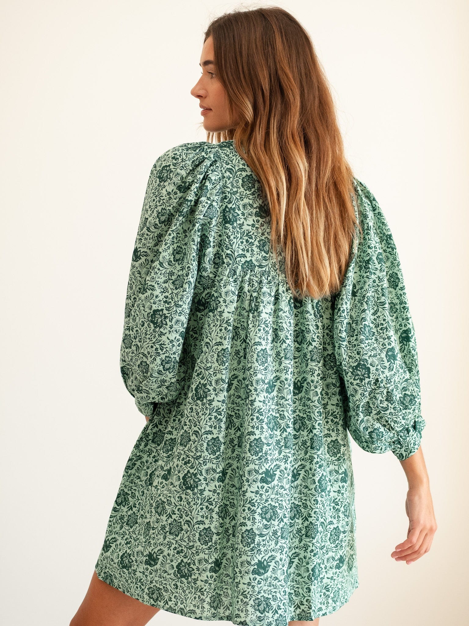 MILLE Clothing Daisy Dress in Jade Floral