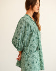 MILLE Clothing Daisy Dress in Jade Floral