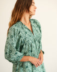 MILLE Clothing Daisy Dress in Jade Floral