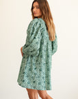 MILLE Clothing Daisy Dress in Jade Floral