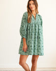 MILLE Clothing Daisy Dress in Jade Floral