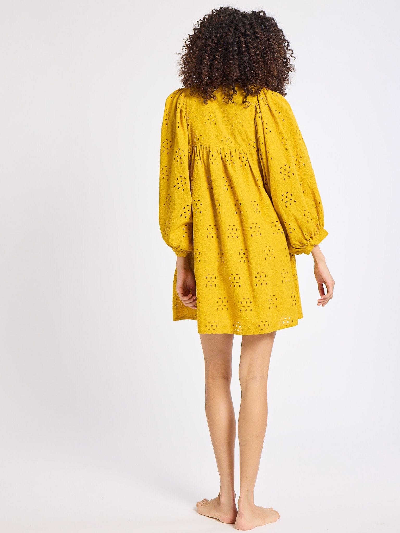 MILLE Clothing Daisy Dress in Marigold Eyelet
