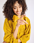 MILLE Clothing Daisy Dress in Marigold Eyelet