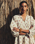 MILLE Clothing Daisy Dress in Rose Block Print