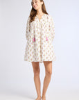 MILLE Clothing Daisy Dress in Rose Block Print