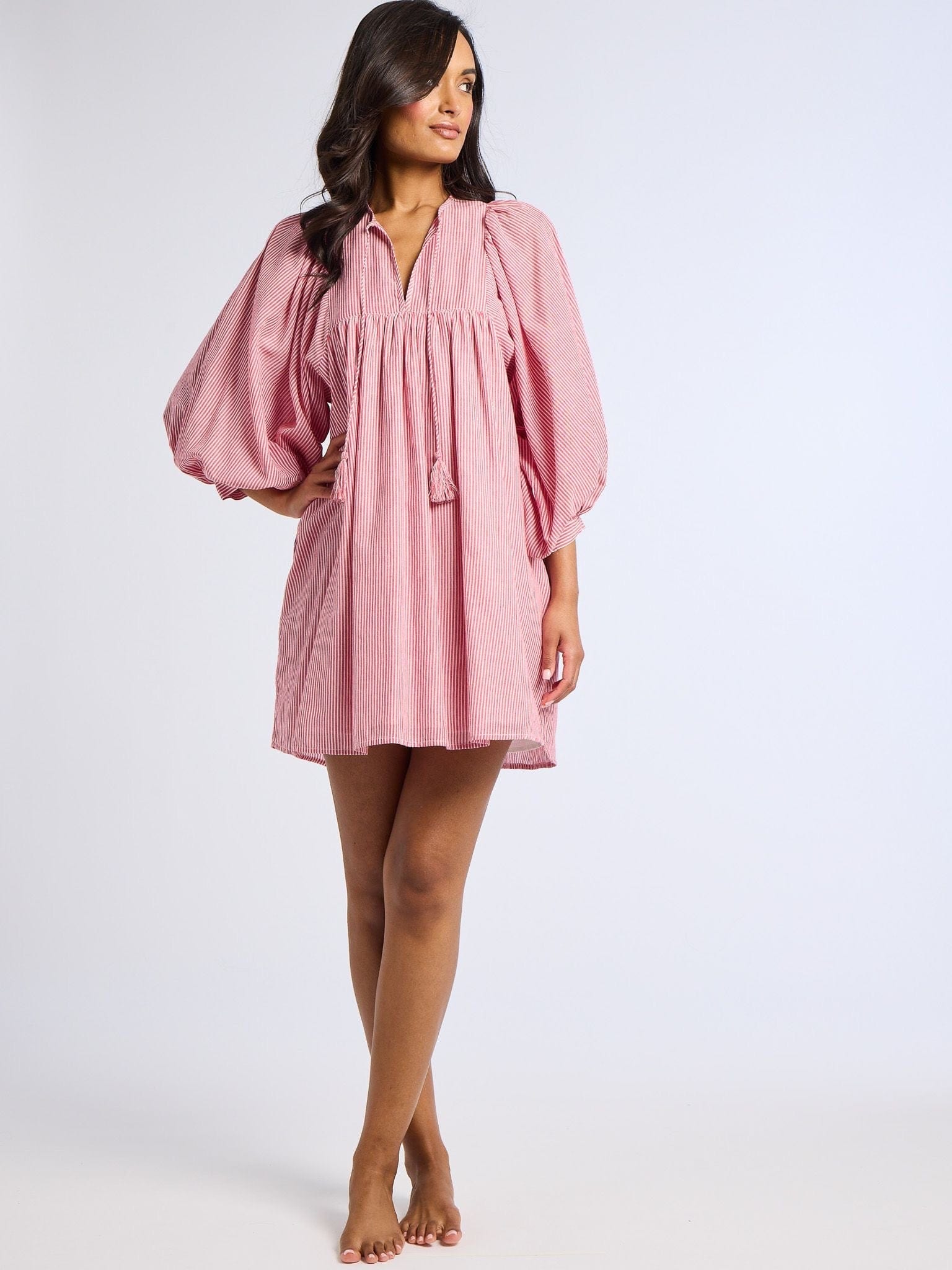MILLE Clothing Daisy Dress in Tango Stripe