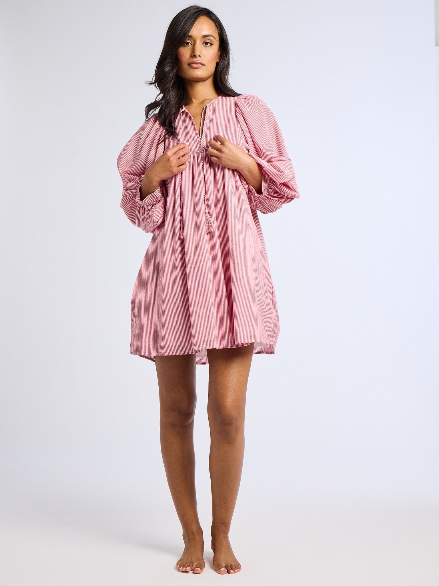 MILLE Clothing Daisy Dress in Tango Stripe