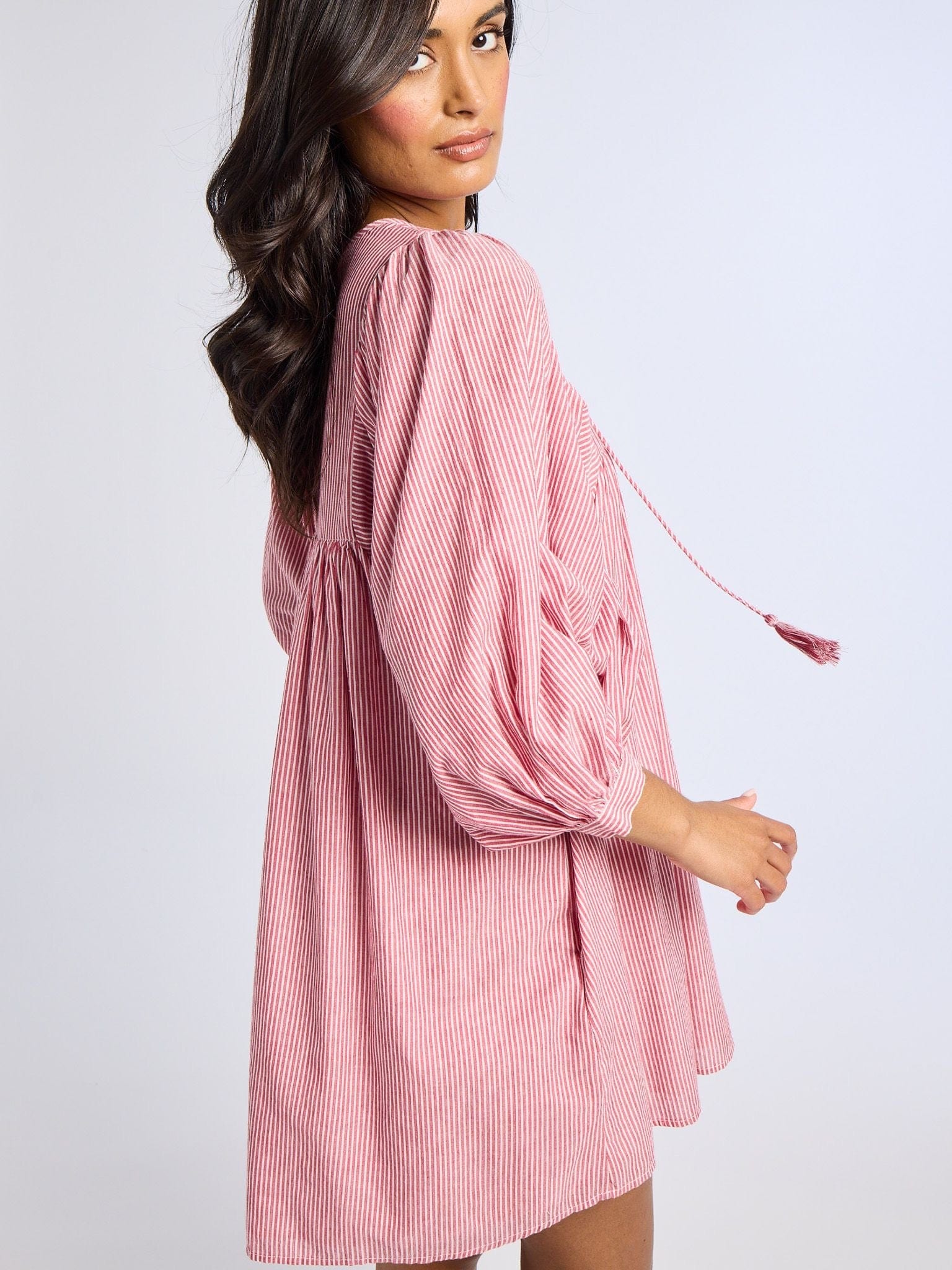 MILLE Clothing Daisy Dress in Tango Stripe
