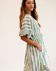MILLE Clothing Eden Caftan in Sweet Pea Stripe