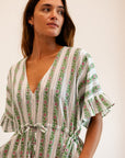 MILLE Clothing Eden Caftan in Sweet Pea Stripe