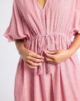 MILLE Clothing Eden Caftan in Tango Stripe