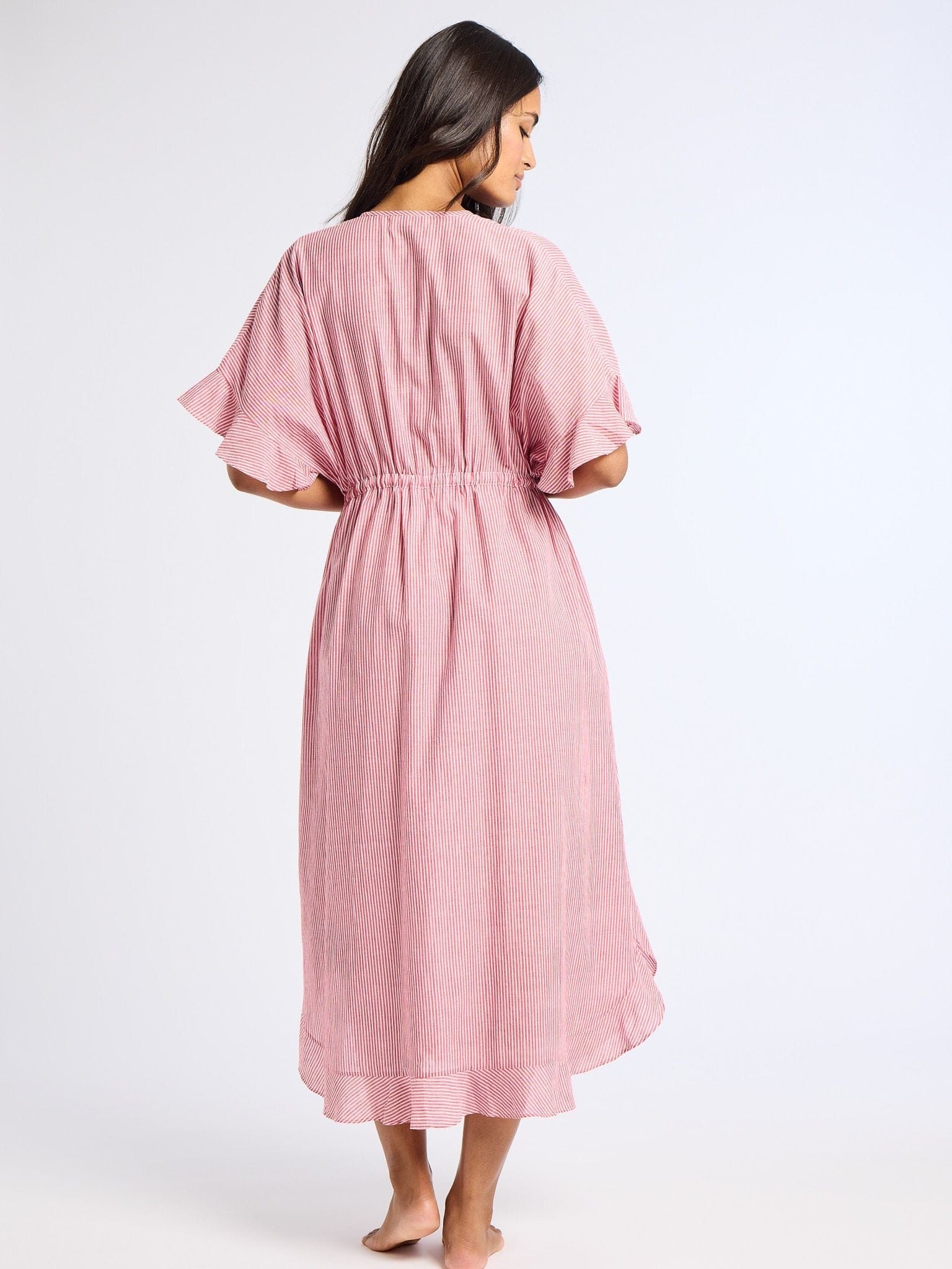 MILLE Clothing Eden Caftan in Tango Stripe