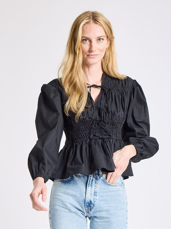 Ella Top in Black — view 2