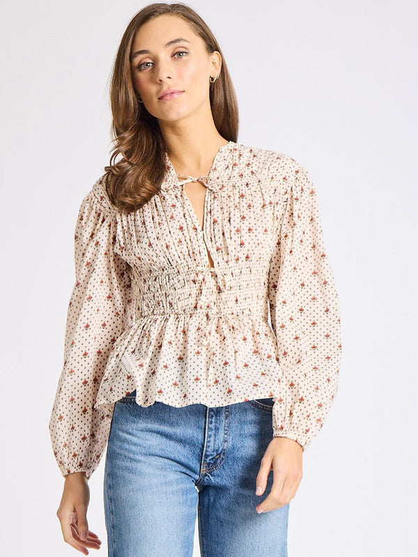 Ella Top in Blush Foulard — view 7